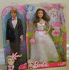 2005 BEAUTIFUL BRIDE Barbie w Wedding Cake, Bouquet & Barrettes+_G9071 