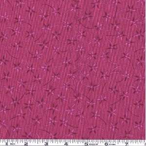  45 Wide Harvest Spice Flowers Purple Fabric By The Yard 