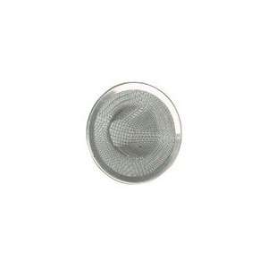 Sink Strainer, 4 1/2 Dia., Extra Fine Mesh Lining, Stainless Steel 