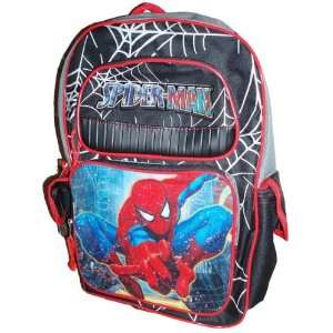   Spider Man Black Color School Bag / Backpack with Black and Red Strap