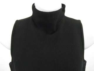 ELLEN TRACY Black Mock Collar Sleeveless Top Shirt Sz S  