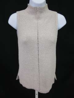 BCBG MAX AZRIA Ivory Sleeveless Knit Top Shirt Sz XS  