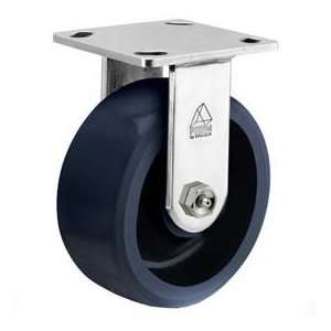 Bassick Prism Stainless Steel Rigid Caster, Solid Urethane   6 Dia 