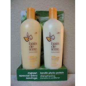  Bain De Terre Keratin Strengthening Shampoo & Conditioner 