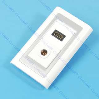 TV Coaxial Socket HDMI Outlet Wall Plate Panel Cover  