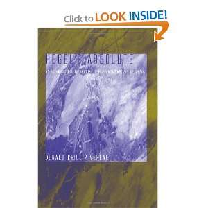   in Hegelian Studies) (9780791469644) Donald Phillip Verene Books
