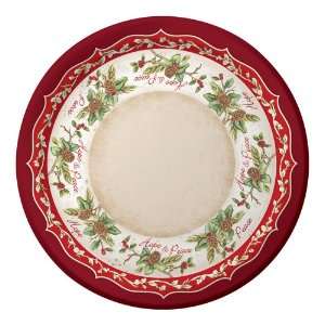  Christmas Holly Paper Luncheon Plates   Bulk Toys & Games
