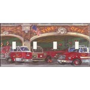  Four Switch Plate   Fire House