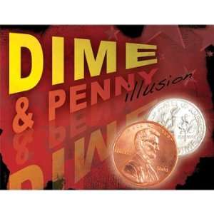   Makers Disappearing Dime and Penny Illusion Magic Trick Toys & Games
