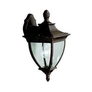   Outdoor Wall Sconce Lighting, 100 Watts, Tannery Bronze w/ Gold Accent