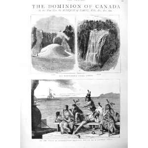  1884 CANADA REDSKINS MONTREAL INDIANS MONTMORENCI