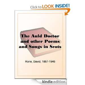   other Poems and Songs in Scots David Rorie  Kindle Store