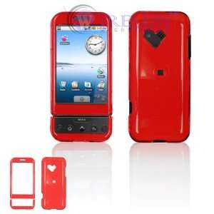   G1/Dream Cell Phone Trans. Red Protective Case Faceplate Cover Cell
