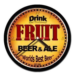  FRUIT beer and ale cerveza wall clock 