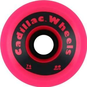  Cadillac Cruzers 74mm Neon Pink Skate Wheels Sports 