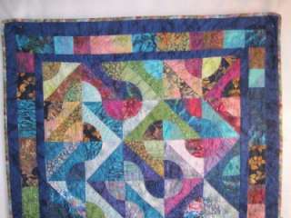   Quilt Quilts Lap Quilt Homemade Batik Beauty 60 by 48  