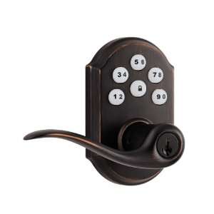   Signature Series Venetian Bronze Smart Code Touch Pad Electronic Lever