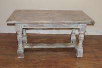 Painted Oak Rustic Kitchen Refectory Table Dining  