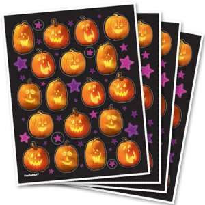  Pumpkin Sticker 4 Sheets Toys & Games