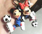 Disney Soccer Time Mascot Keychain Strap Goalie Goofy  