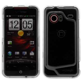 Clear Hard Cover Case Skin For HTC Droid Incredible NEW  