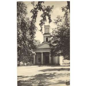   Vintage Postcard First Congregational Church Collinsville Connecticut