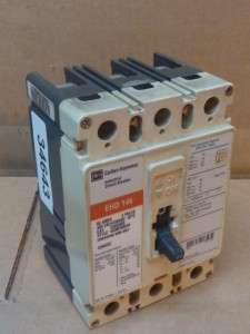 Cutler Hammer Circuit Breaker EHD3080 80 Amp 3 Pole #34643  