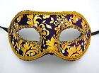 Purple Gold Vintage Masquerade Costume Fancy Dress Mardi Eye Mask New