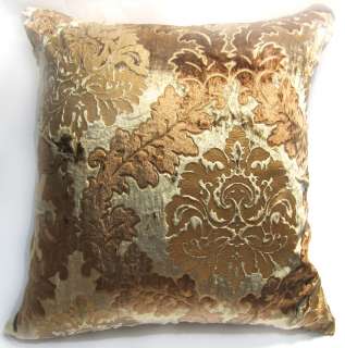EW02 Gold Embroider Velvet Aster Elegant Cushion/Pillow/Throw Cover 