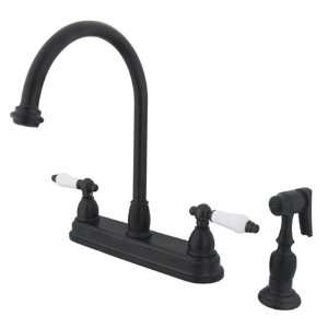   Goose Neck kitchen faucet with metal side sprayer