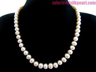 Redsilk 18 genuine pink freshwater pearl necklace  