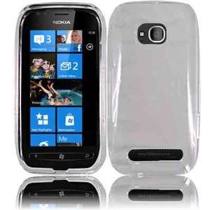   Lumia 710 HARD Protector Case Snap on Phone Cover Crystal Clear  
