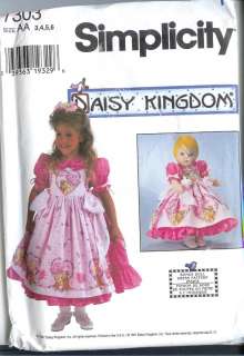 Simplicity Daisy Kingdom Girls/17 Doll Dress Pattern  