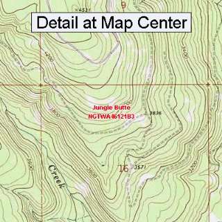  USGS Topographic Quadrangle Map   Jungle Butte, Washington 