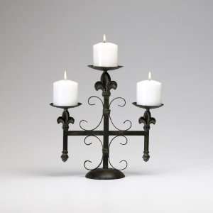   Design 02776 Aged Rust 12.75 Trace Table Candelabra