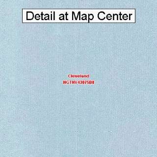   Topographic Quadrangle Map   Cleveland, New York (Folded/Waterproof