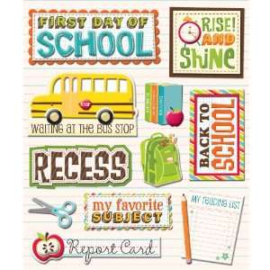   1st Day of School Sticker Medley, 10 Piece Arts, Crafts & Sewing