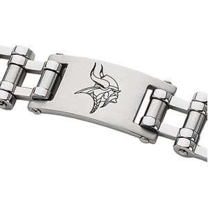  Stainless Steel Minnesota Vikings Logo Bracelet Jewelry