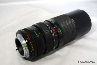 Minolta Vivitar 100 300mm f5 MC Lens manual focus zoom  