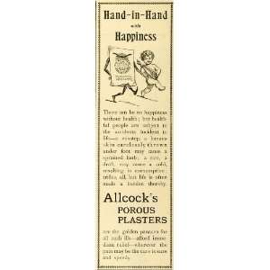 1893 Ad Remedy Cure Allcocks Porous Plaster Pain Reliever Remedy 