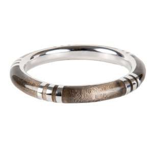 Sean Hill Skinny Sterling Silver & Smokey Topaz Bangle