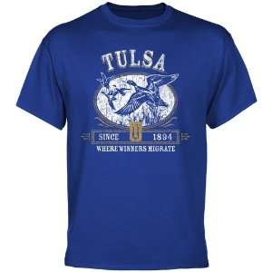  Tulsa Golden Hurricane Winners Migrate T Shirt   Royal 