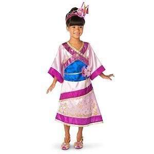  Asian Princess Mulan Costume or Headpiece or Shoes or Set 