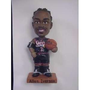 Allen Iverson 76ers Black Jersey Bobbin Head Doll  Sports 
