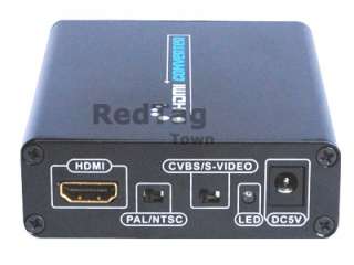 HDMI to 3RCA+Audio+Video/S video Converter for PS3 DVD  