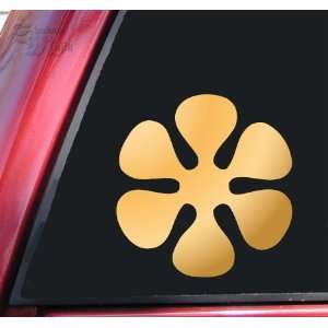 Flower #3 Vinyl Decal Sticker   Mirror Gold Automotive