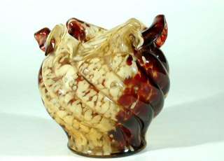 Antique 1900 Ernest Baptiste France Glass Vase  