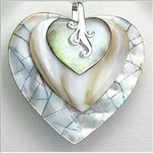 Layer Heart Shell Pendant