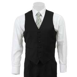 Adolfo Mens Black 3 piece Suit  