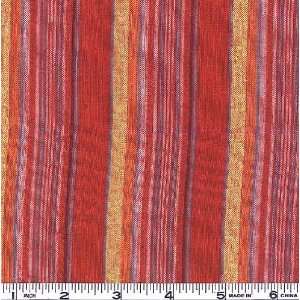  58 Wide Cotton Blend Seersucker Stripe Spice Fabric By 